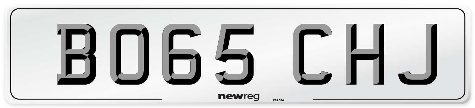 BO65 CHJ Number Plate from New Reg